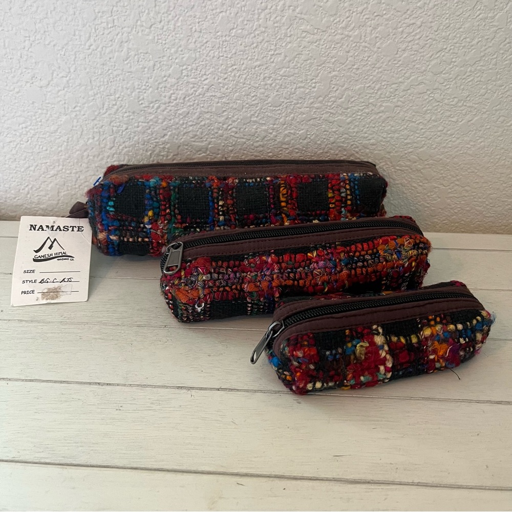 Namaste Ganesh Himal Trading Company Hand Woven Cases Organizers Cosmetic Bags